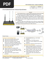 F3x36 Industrial Router Technical Specification: General