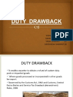 Duty Drawback
