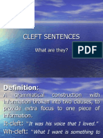 Cleft Sentences 2