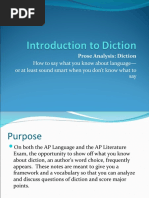 Introduction To Diction