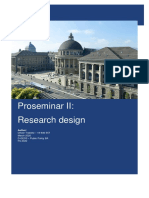 Proseminar II: Research Design: Author