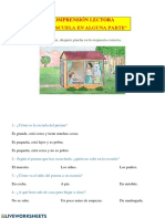 Comprensión Lectora "Una Escuela en Alguna Parte"