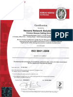 ISO9001 Nexans cerificate