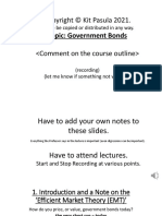 Topic: Government Bonds: Not To Be Copied or Distributed in Any Way