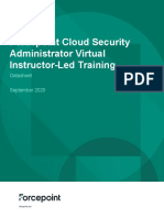 Forcepoint Cloud Security Administrator Virtual Instructor-Led Training