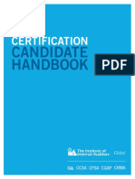 IIA CIA Certification Candidate Handbook