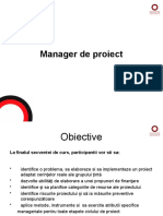 Manager de proiect Suport curs    2019