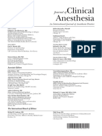 Editorial Board w Barcode 2021 Journal of Clinical Anesthesia