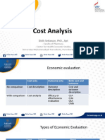 Cost Analysis: Didik Setiawan, PHD., Apt