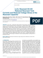 A Bidirectional LLCL Resonant DC-DC Converter With Reduced Resonant Tank Currents and Reduced Voltage Stress of The Resonant Capacitor