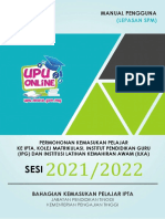 Upu Online 2021 Manual Pengguna SPM