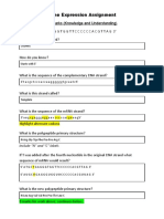 Gene Expression Assignment