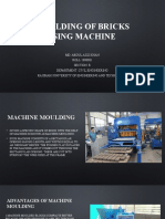 Moulding of Bricks Using Machine