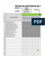 Registro asistencia estudiantes