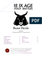 Beast Herds: Army Book 2 Edition, Version 2020 - December 25, 2019