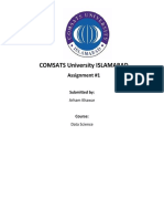 Comsats University Islamabad: Assignment #1