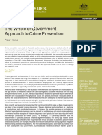The Whole of Government Approach To Crime Prevention: Trends & Issues