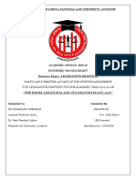 Dr. Ram Manohar Lohiya National Law University Seminar Paper on Lokayukta Act