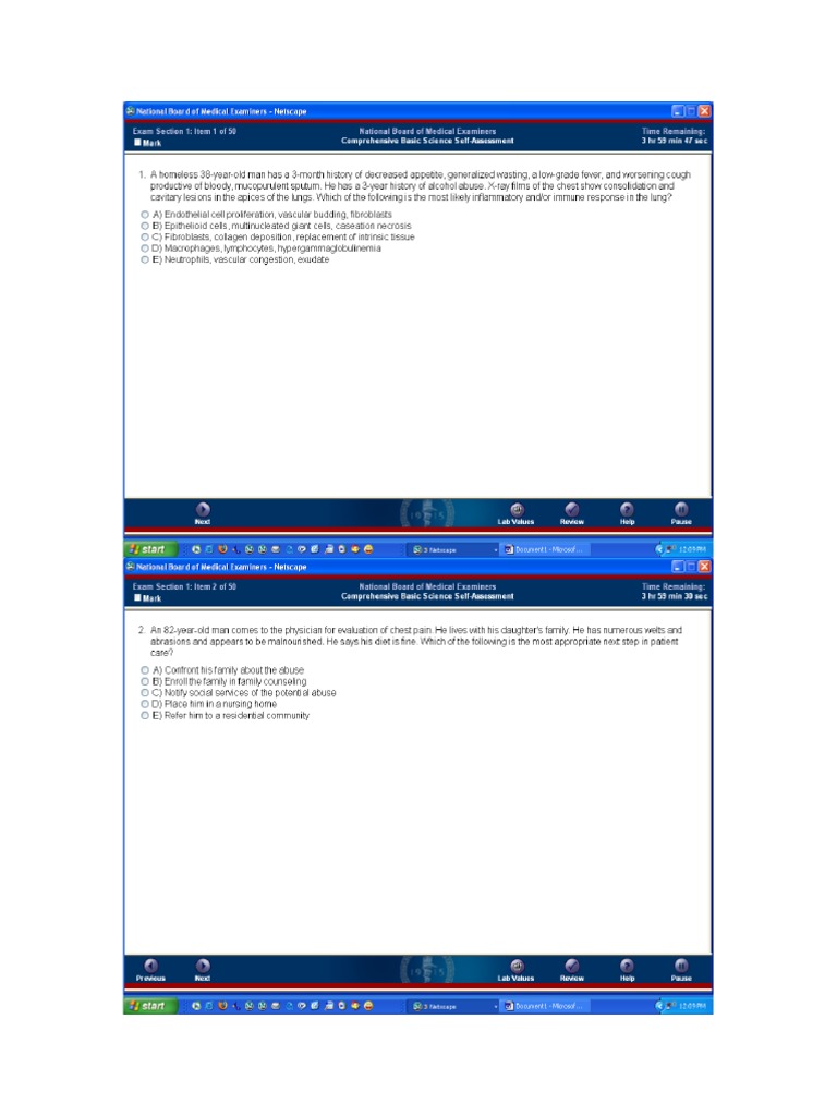 NBME Form 1 Section 1 1 | PDF