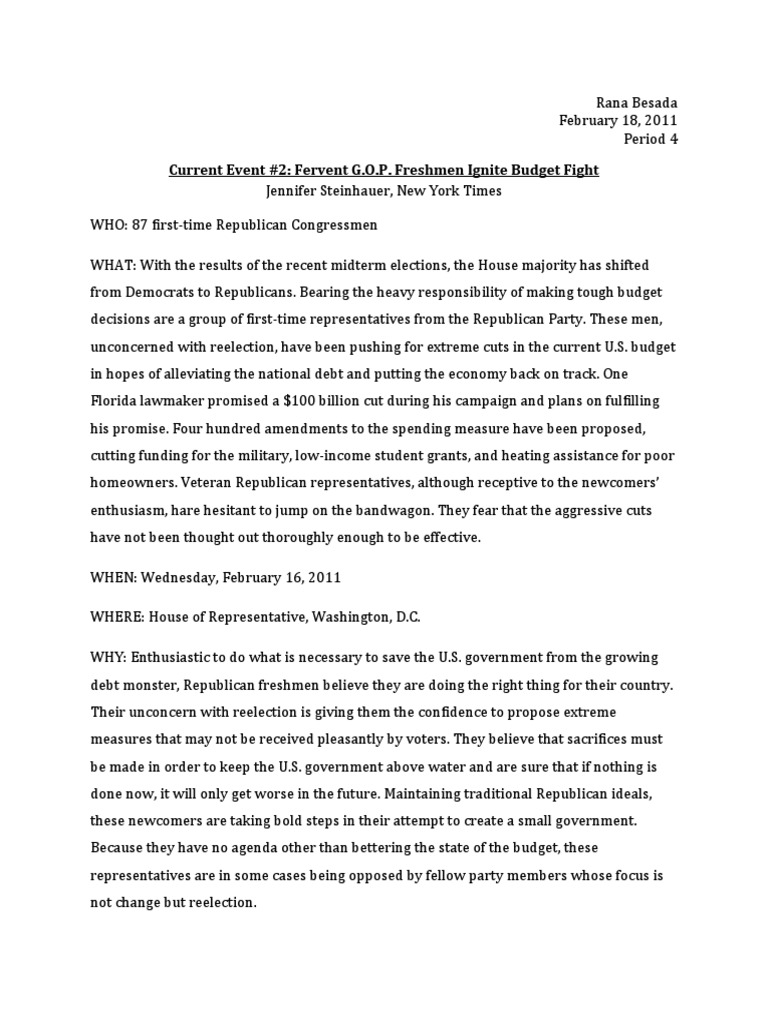 Current Event #2 | PDF | Politics