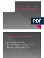 Konsep Dasar Keperawatan Maternitas