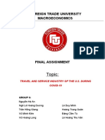 Travel and Service Industry of The US During COVID-19 - Group 6 - CTTT TCNH - K59