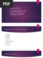 LAW 4712-Bankruptcy/ Insolvency: For: Section 7 & 8