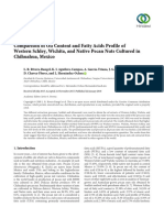 Comparison of Oil Content and Fatty Acids Profile of Pecan Nut