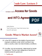 WTO Market Access Rules for Goods