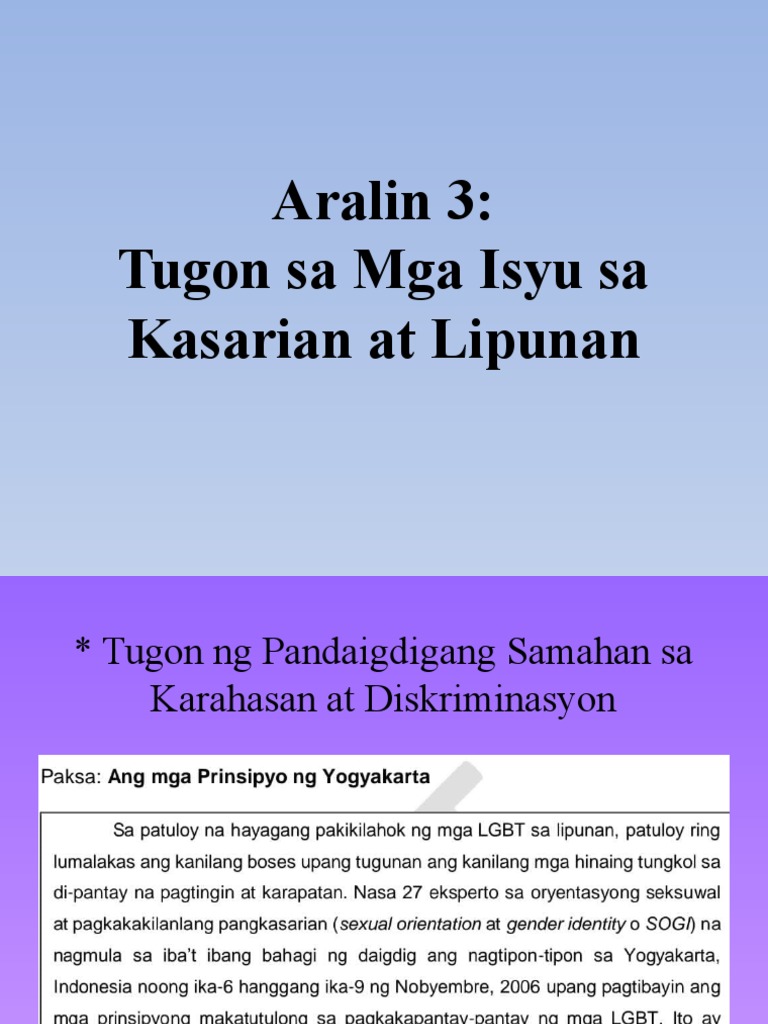 Aralin 3 | PDF