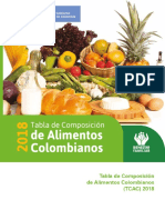 Tabla Composiciós de Alimentos