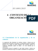 NORMA ISO 14001:2015: 4 - Contexto de La Organización