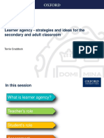 Learner Agency - Strategies and Ideas For The Secondary and Adult Classroom