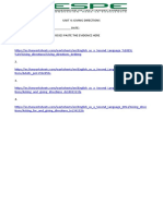 Unit 4: Giving Directions NAME: - DATE: Once You Finished The Exercises Paste The Evidence Here 1