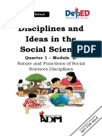 DISS - Mod2 - Nature and Functions of Social Sciences Disciplines