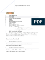 Currículum de Felipe Esnobal Moreno Perez