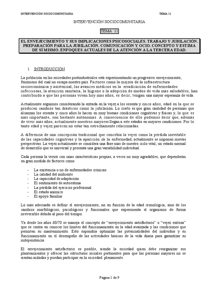 Envejecimiento y Atención a la Tercera Edad | PDF | Vejez | Envejecimiento