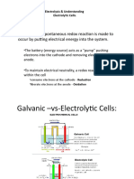 When A Non-Spontaneous Redox Reaction Is Made To Occur by Putting Electrical Energy Into The System