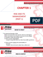 CHP 1 Risk &amp - Its Management