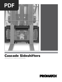 Cascade Sideshifters: Promatch Parts Program