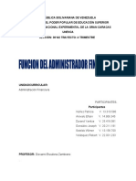 Funcion Del Administrador Financiero