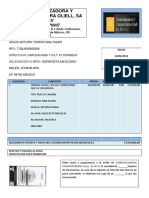 Factura Comercializadora y Transportadora Oliell