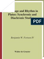 Fortson IV, Benjamin W. - Language and Rhythm in Plautus