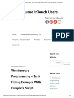 Wonderware Intouch Users: Wonderware Programming - Tank Filling Example With Complete Script
