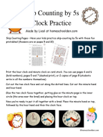 Clock Printable SkipCounting by 5s