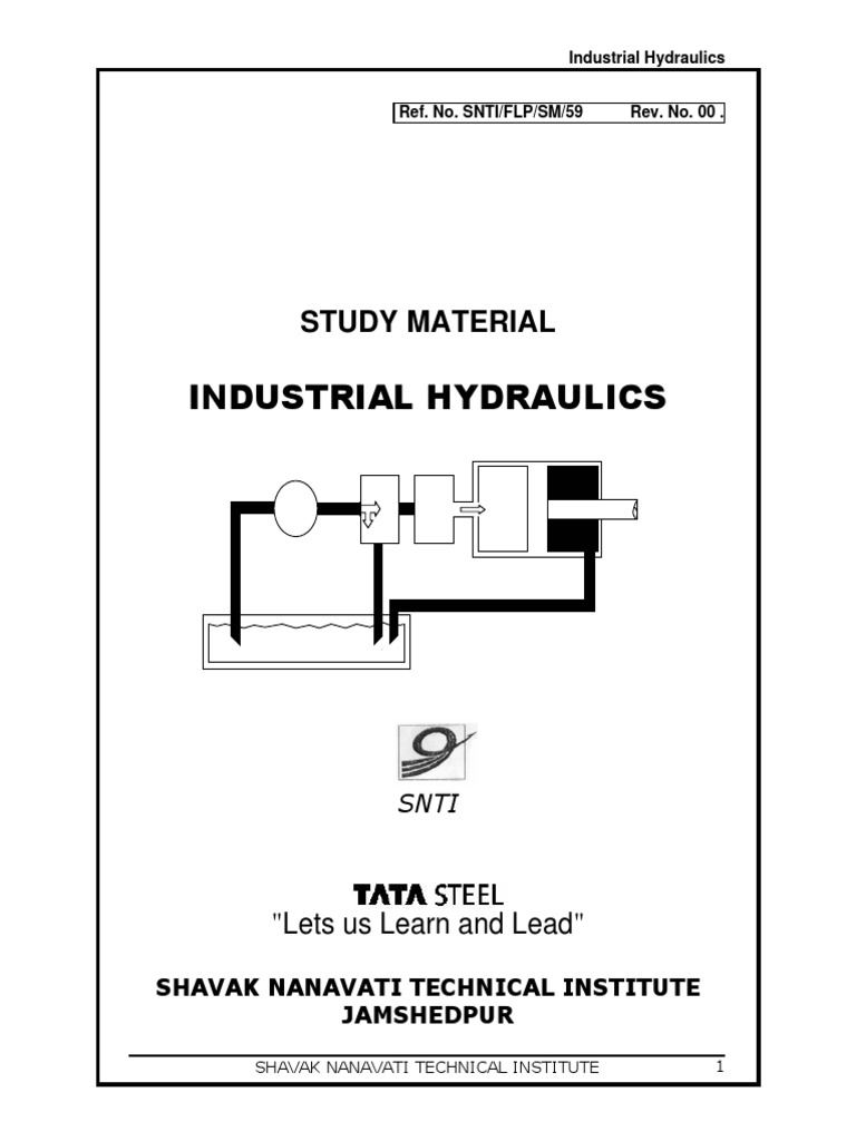 Industrial Hydraulics Training Manual | PDF | Pump | Valve