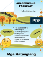 Akademikong Pagsulat