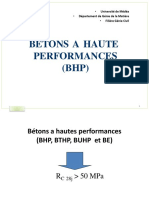 Bétons A Haute Performances (BHP) : Université de Médéa Département de Génie de La Matière Filière Génie Civil