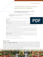 Perenial Ryegrass (Lolium Perenne L.) Yield As A Response To Fitoregulators Produced in Digestates