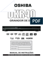 Toshiba DKR 40 - Manual Gravador de DVD